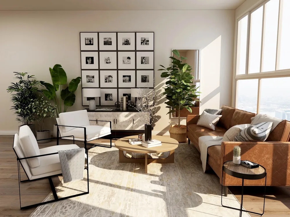 Living room after interior painting upgrade