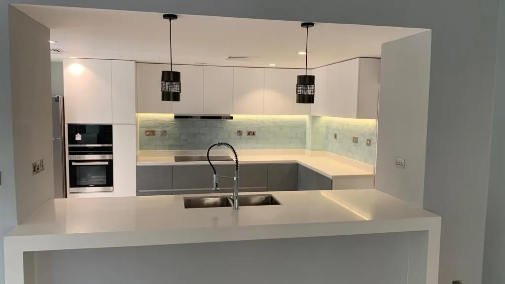 Modern kitchen renovation in Dubai home